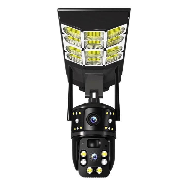 V380 Solar Light With 4g Dual Lens Camera